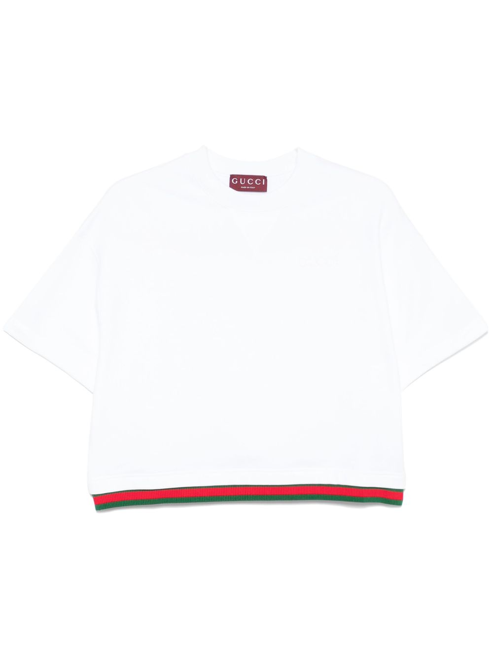 GUCCI Signature Stripe Cotton T-Shirt for Women