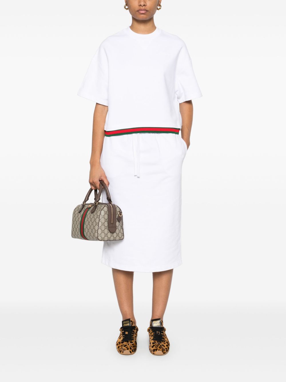 GUCCI Signature Stripe Cotton T-Shirt for Women