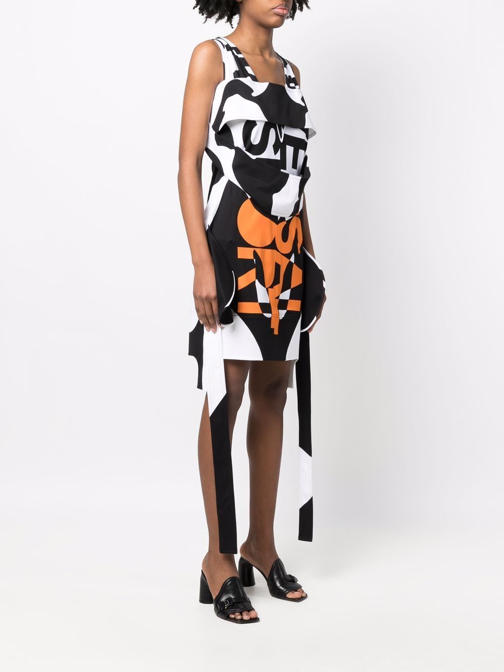 BURBERRY Sleeveless Printed Dress with Fringe - Size 8