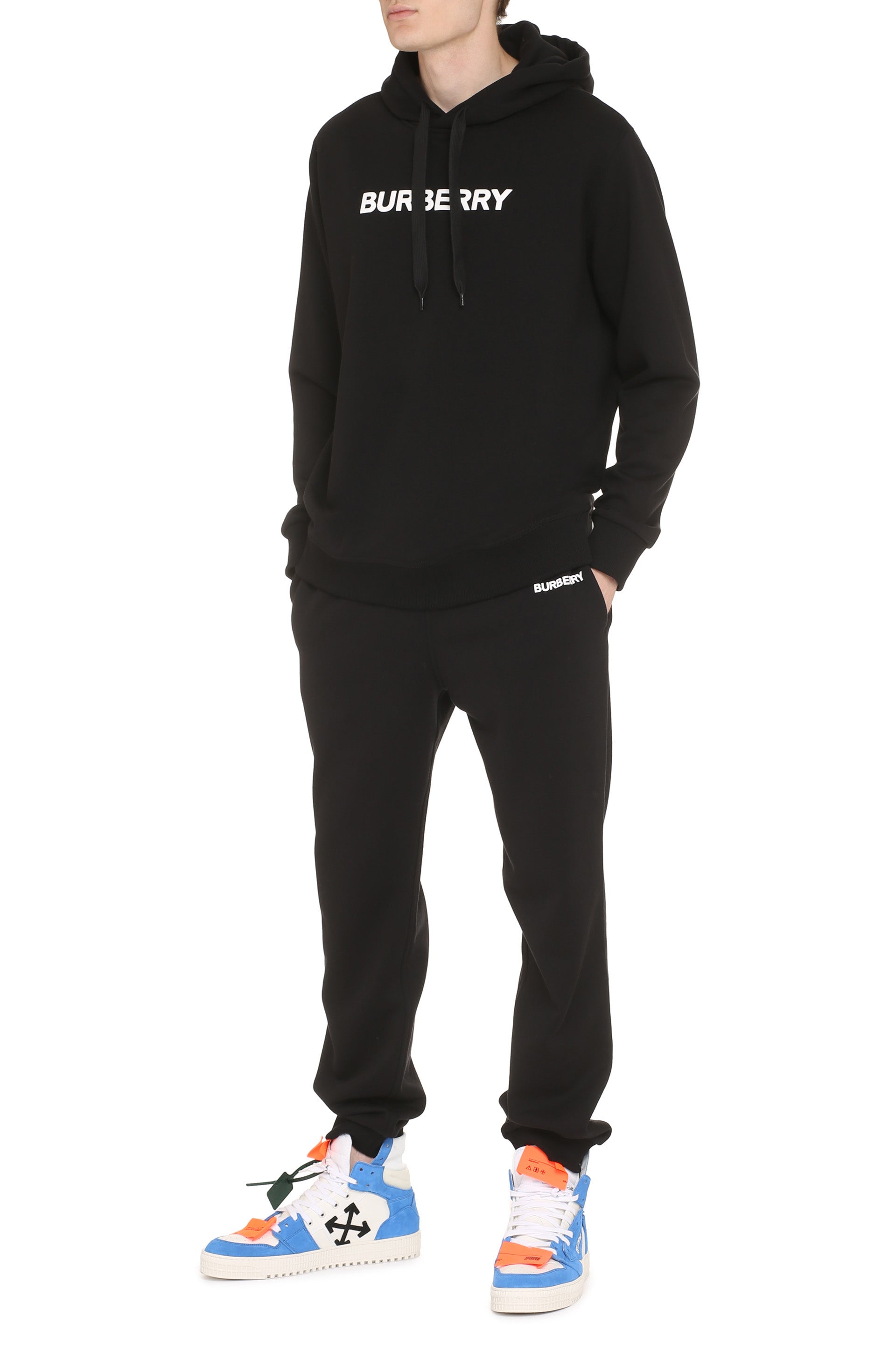 BURBERRY Classic Logo Cotton Hoodie for Men