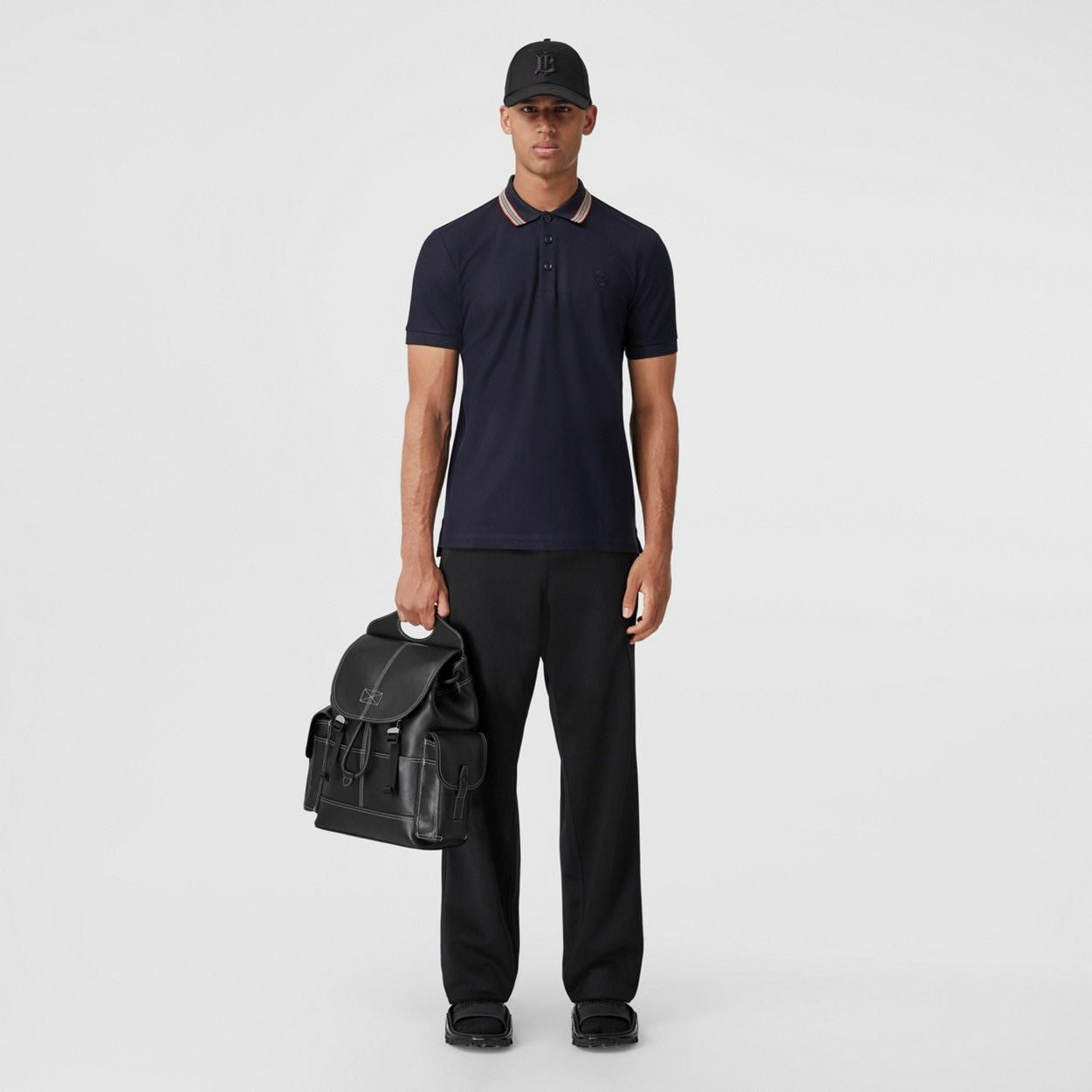 BURBERRY Cotton-Piqué Polo Shirt for Men