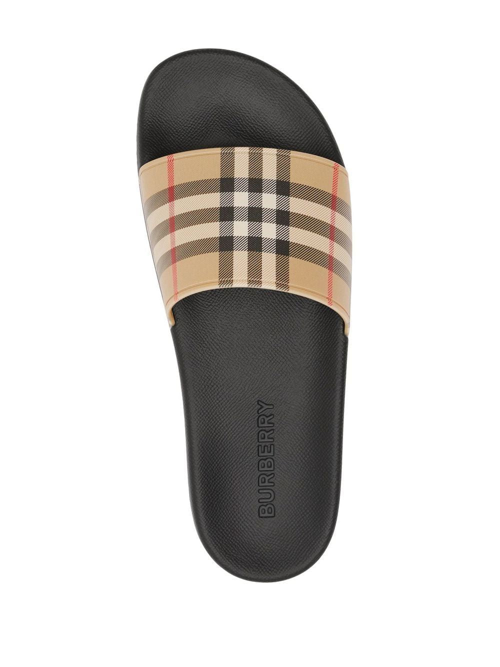 BURBERRY Furley L Chk Slide Sandals for Women - SS23