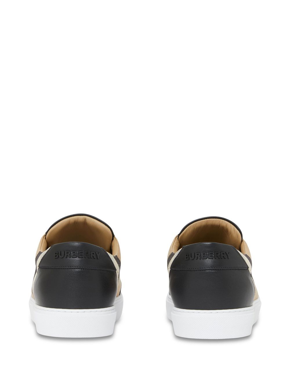 BURBERRY Check Leather Sneakers for Women