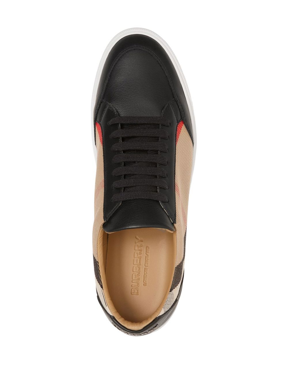 BURBERRY Check Leather Sneakers for Women