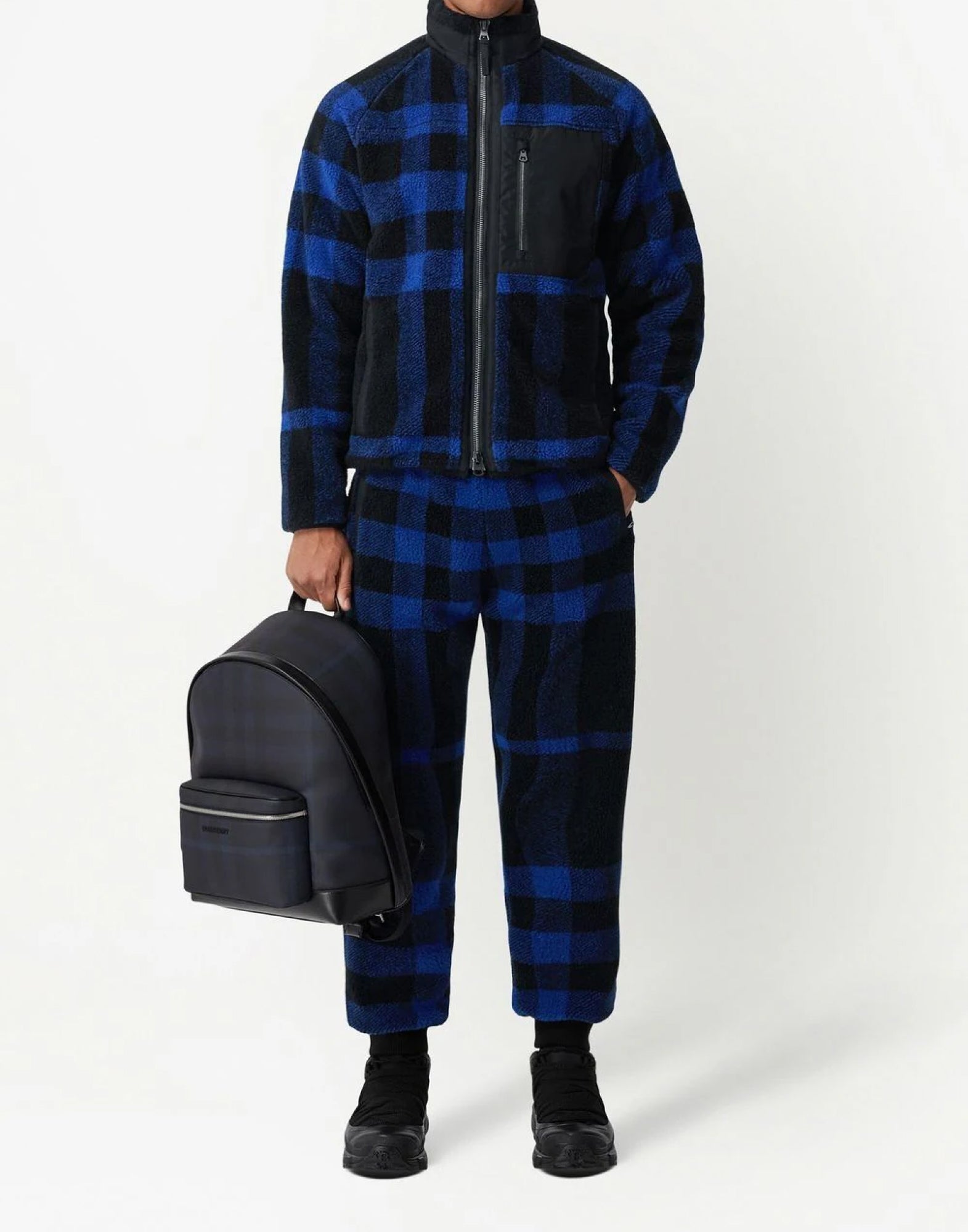 BURBERRY Dimitri Check Fleece Pants