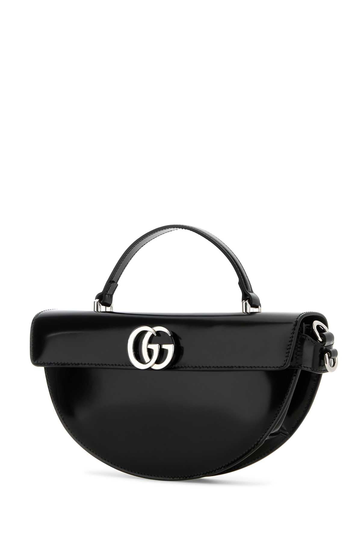 GUCCI Mini Leather Half Moon Handbag