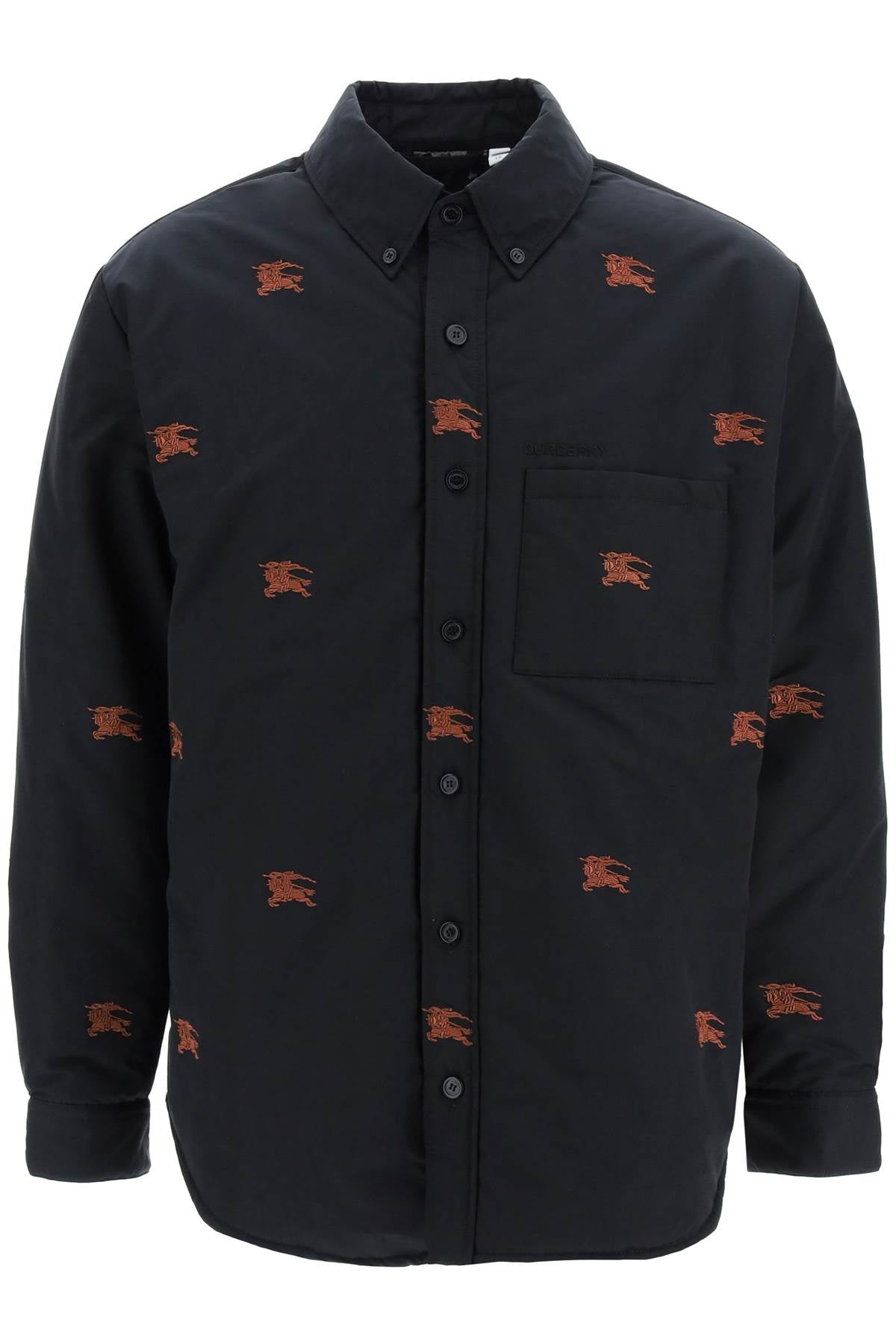 BURBERRY Embroidered Nylon Padded Shirt for Men