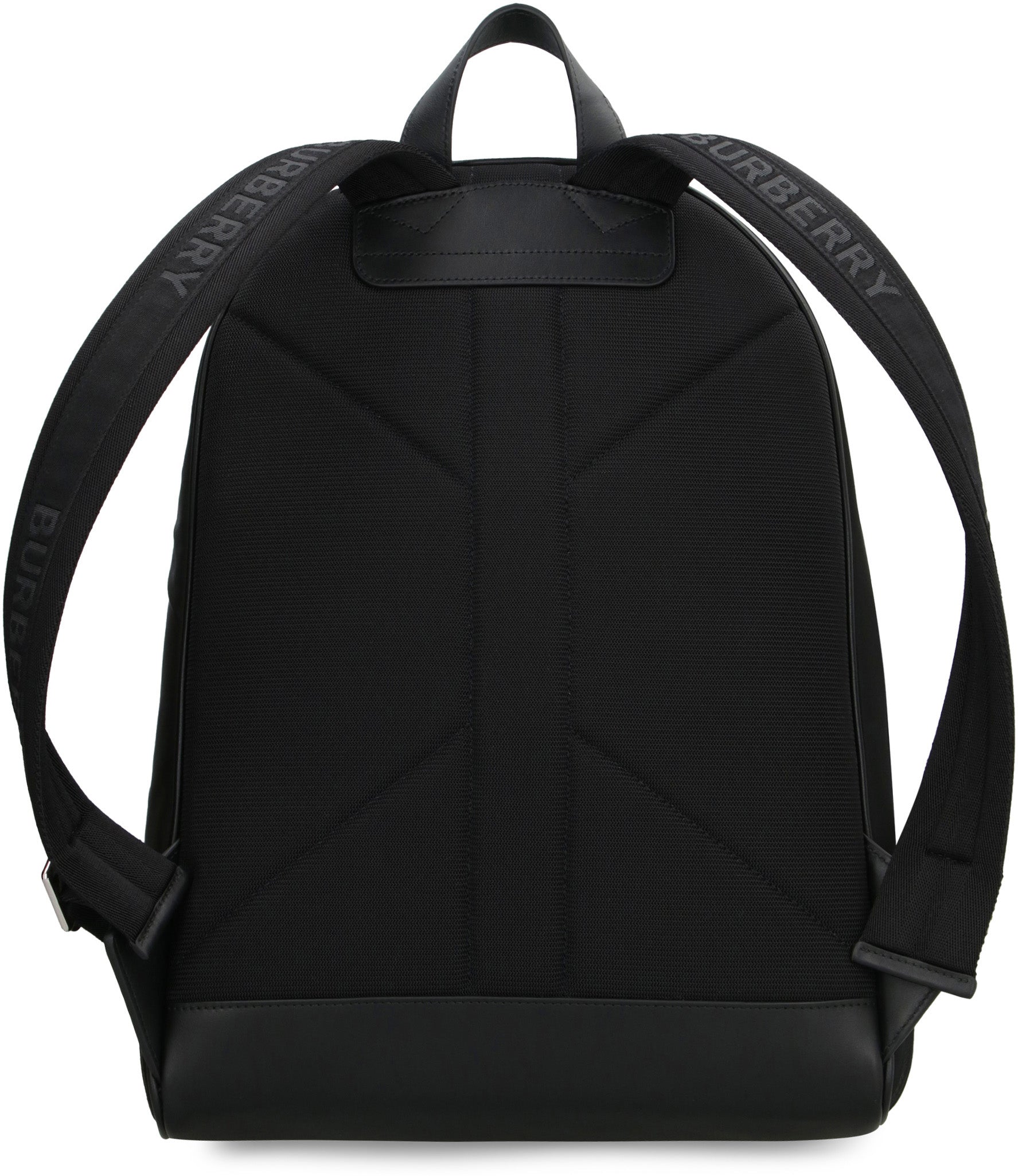 BURBERRY Technical Fabric Backpack with Logo - 30.5 cm Width