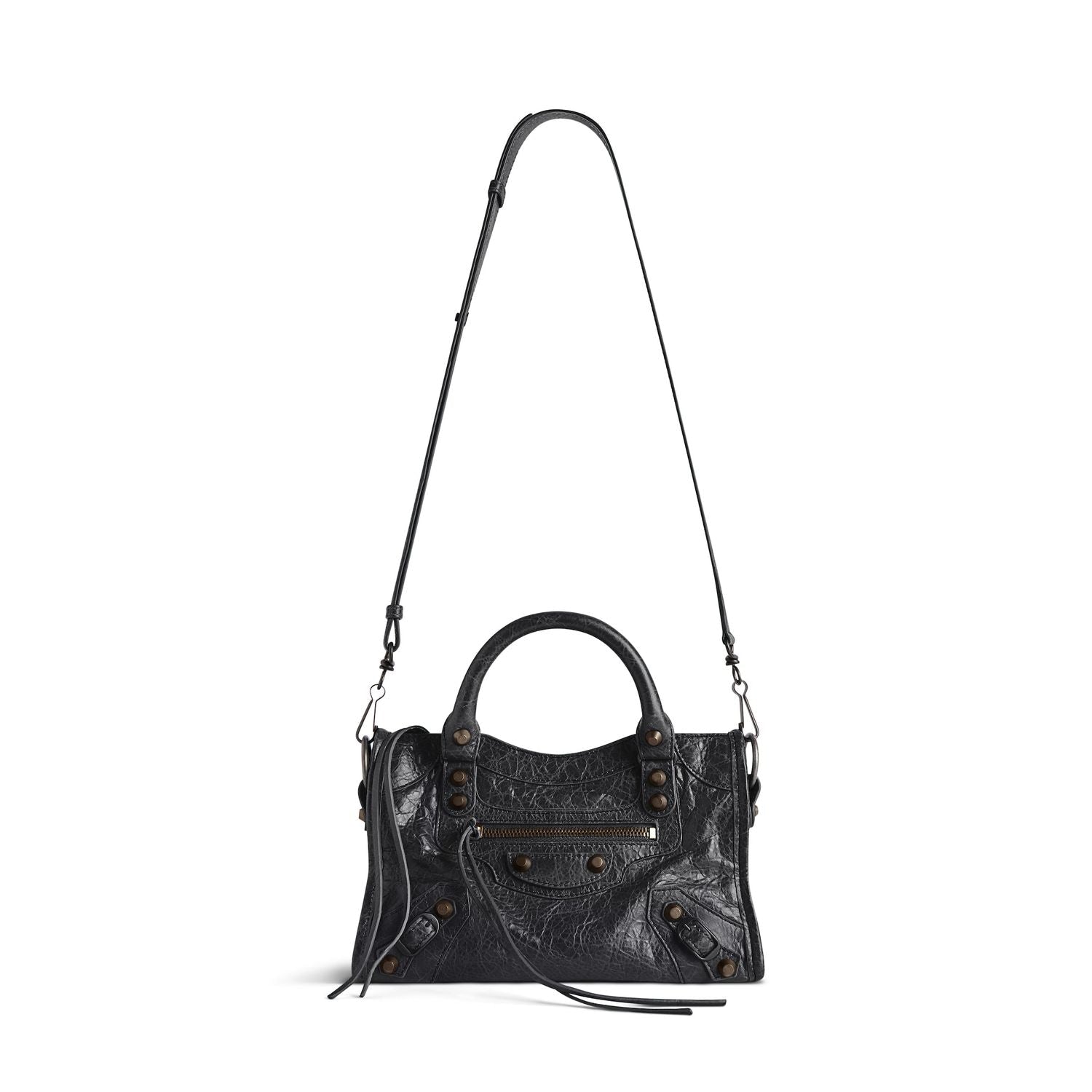 BALENCIAGA Mini Leather City Handbag