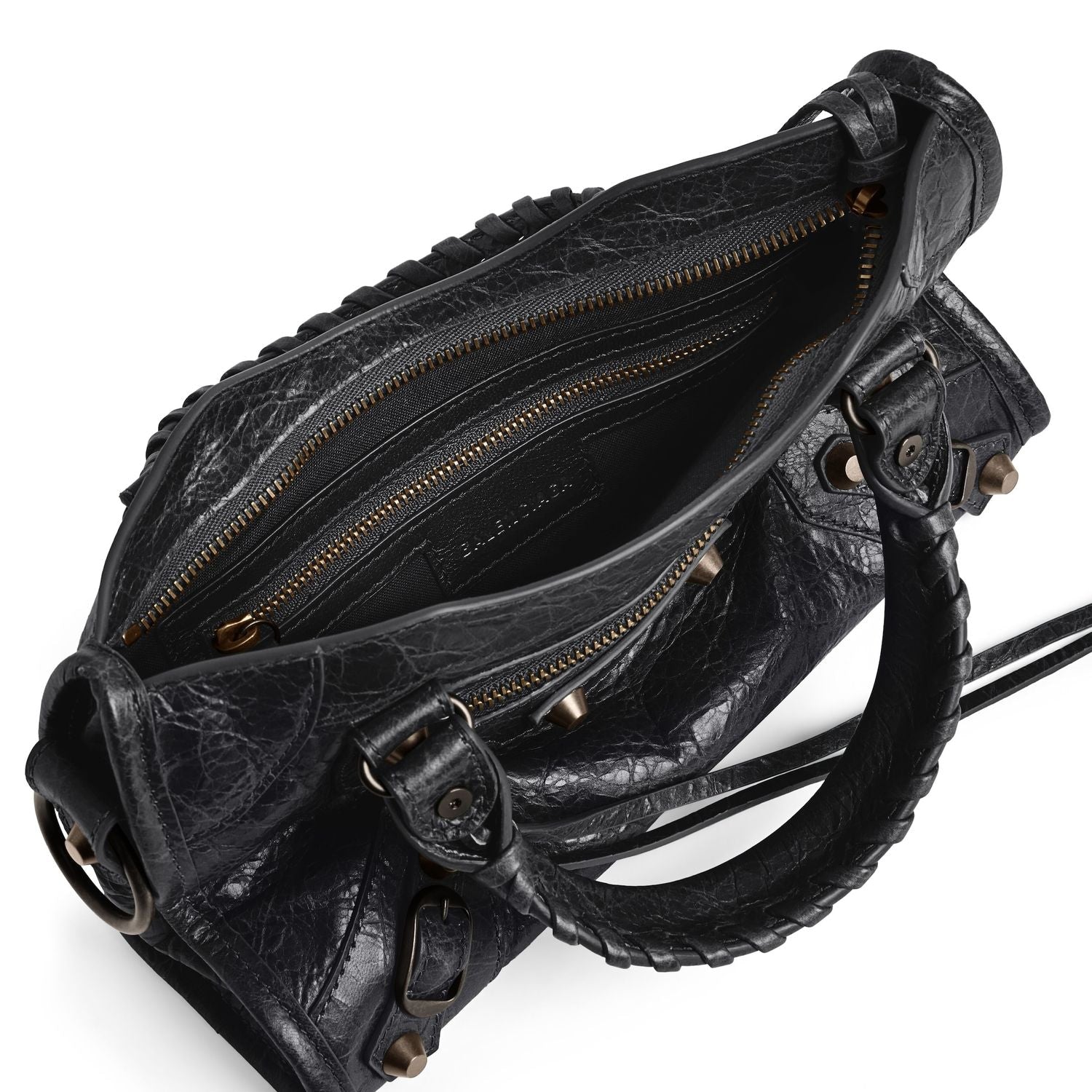 BALENCIAGA Mini Leather City Handbag