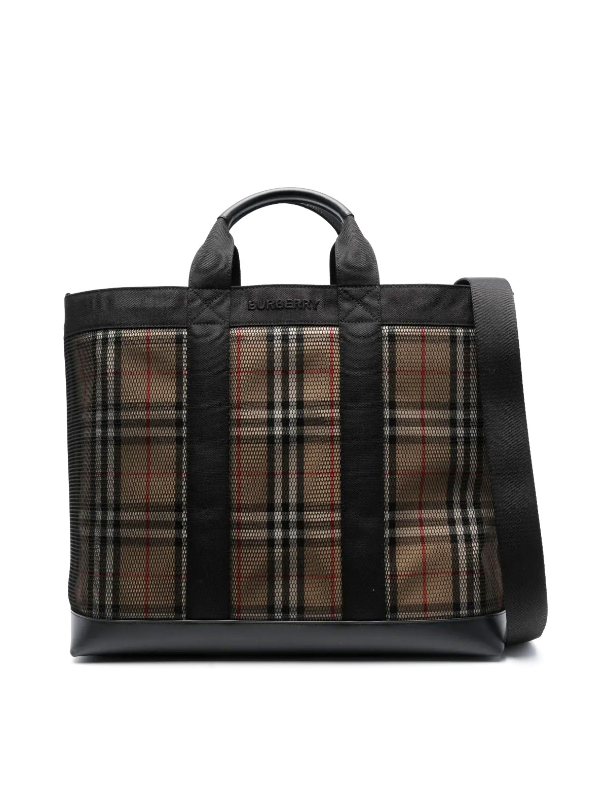 BURBERRY Ormond Check Tote Handbag - 41x35x17 CM