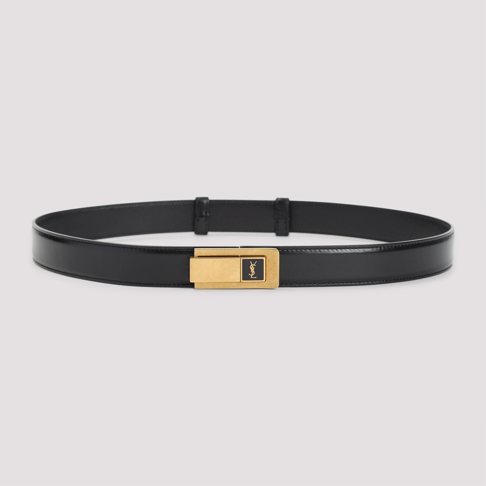 SAINT LAURENT Classic Belt with Charniere Buckle - Adjustable Size