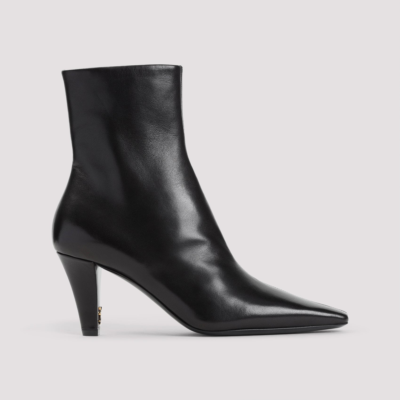 SAINT LAURENT Jill 75 Booties in Smooth Leather
