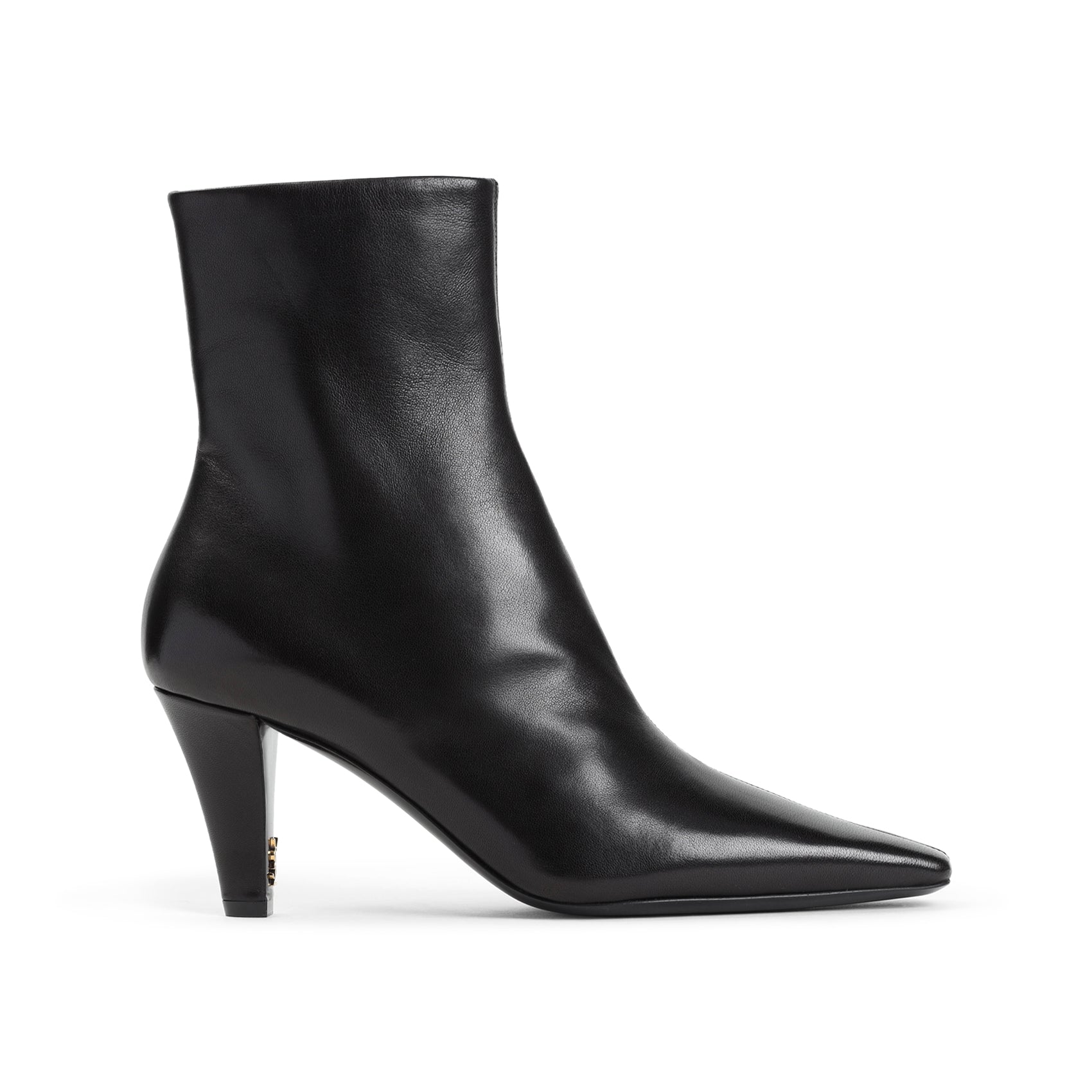 SAINT LAURENT Jill 75 Booties in Smooth Leather