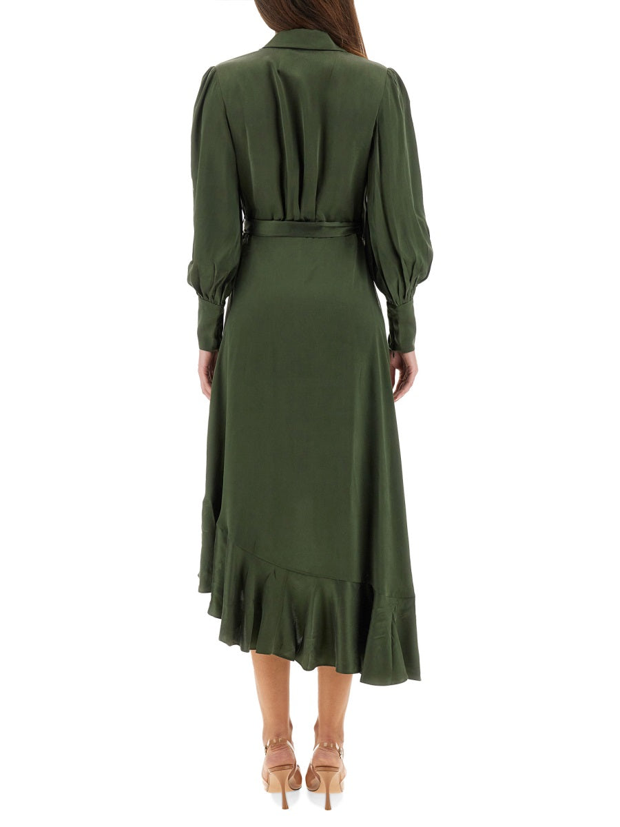 ZIMMERMANN Elegant Wrap Midi Dress - Size 0