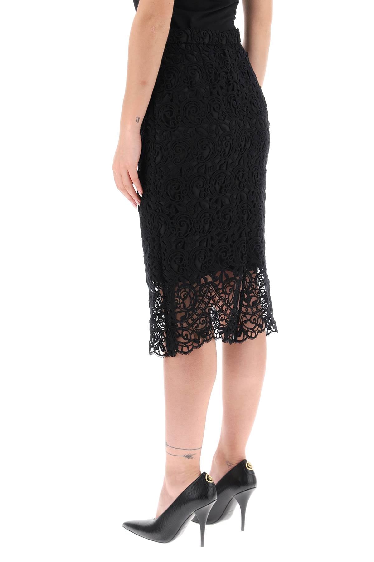 BURBERRY Macrame Lace Mini Skirt