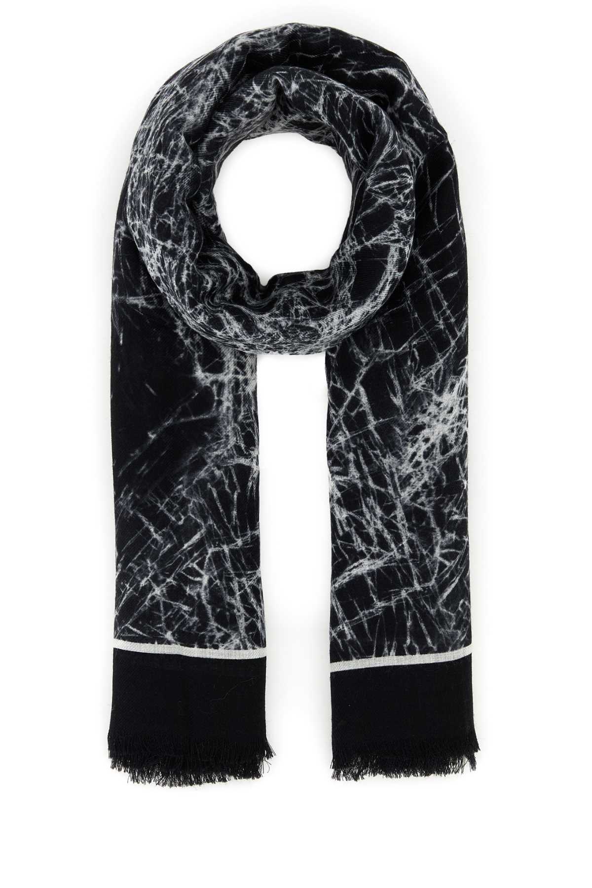 ALEXANDER MCQUEEN Printed Wool Scarf