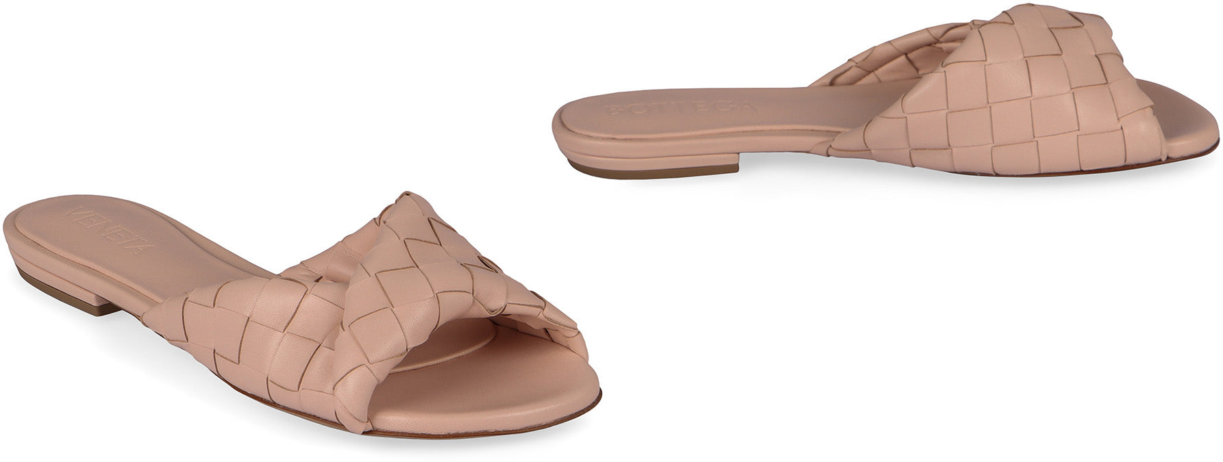 BOTTEGA VENETA Woven Leather Flat Sandals