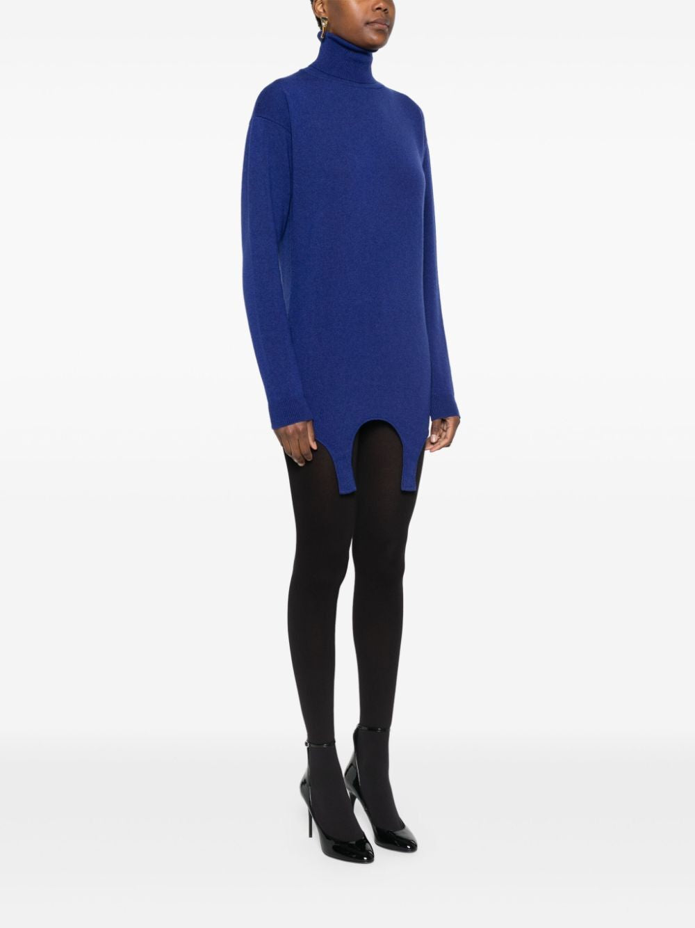 SAINT LAURENT Cashmere Sweater with Mock Neck Detail