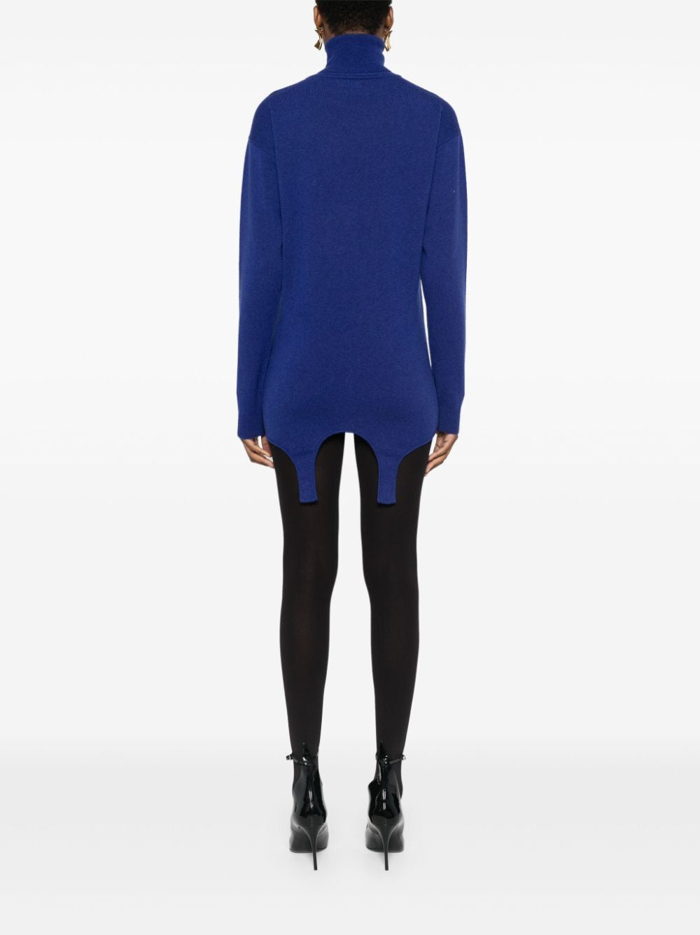 SAINT LAURENT Cashmere Sweater with Mock Neck Detail