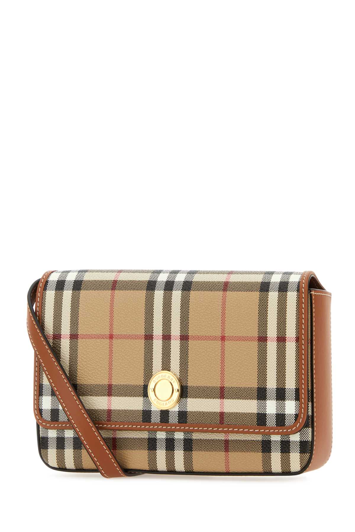 BURBERRY Mini Printed Canvas Hampshire Crossbody Handbag