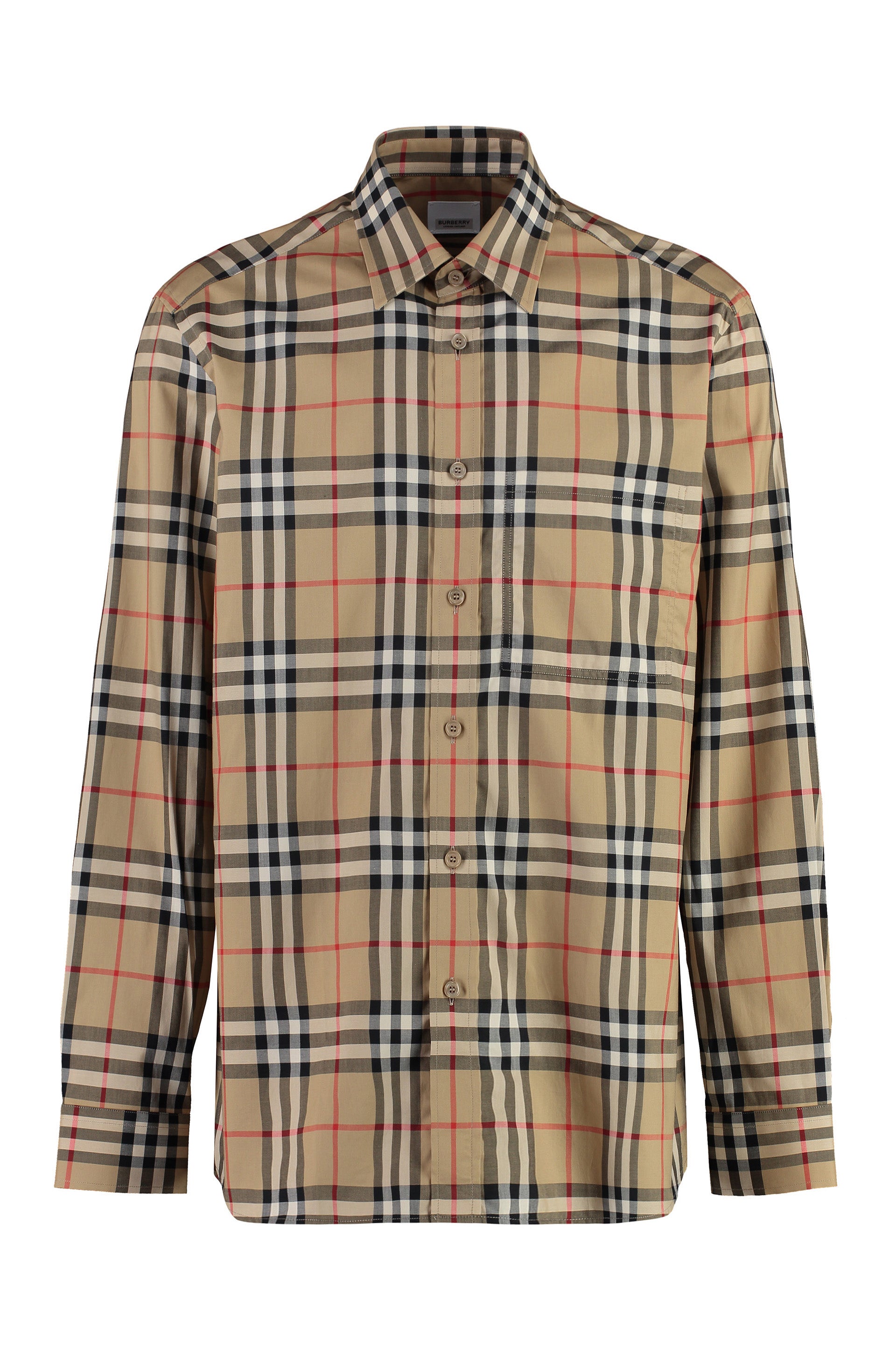 BURBERRY Classic Check Print Cotton Shirt - SS24 Collection