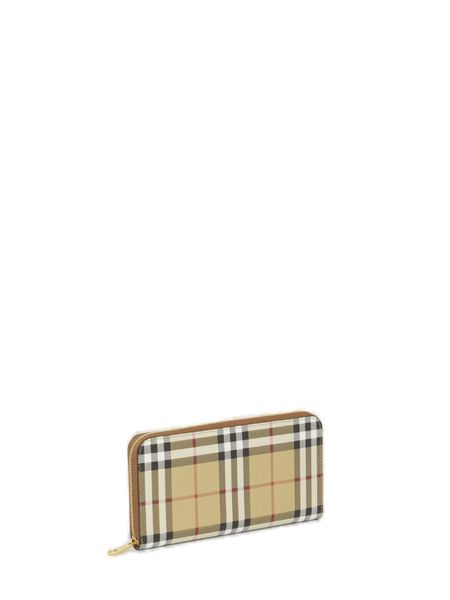 BURBERRY Checked Canvas Mini Wallet