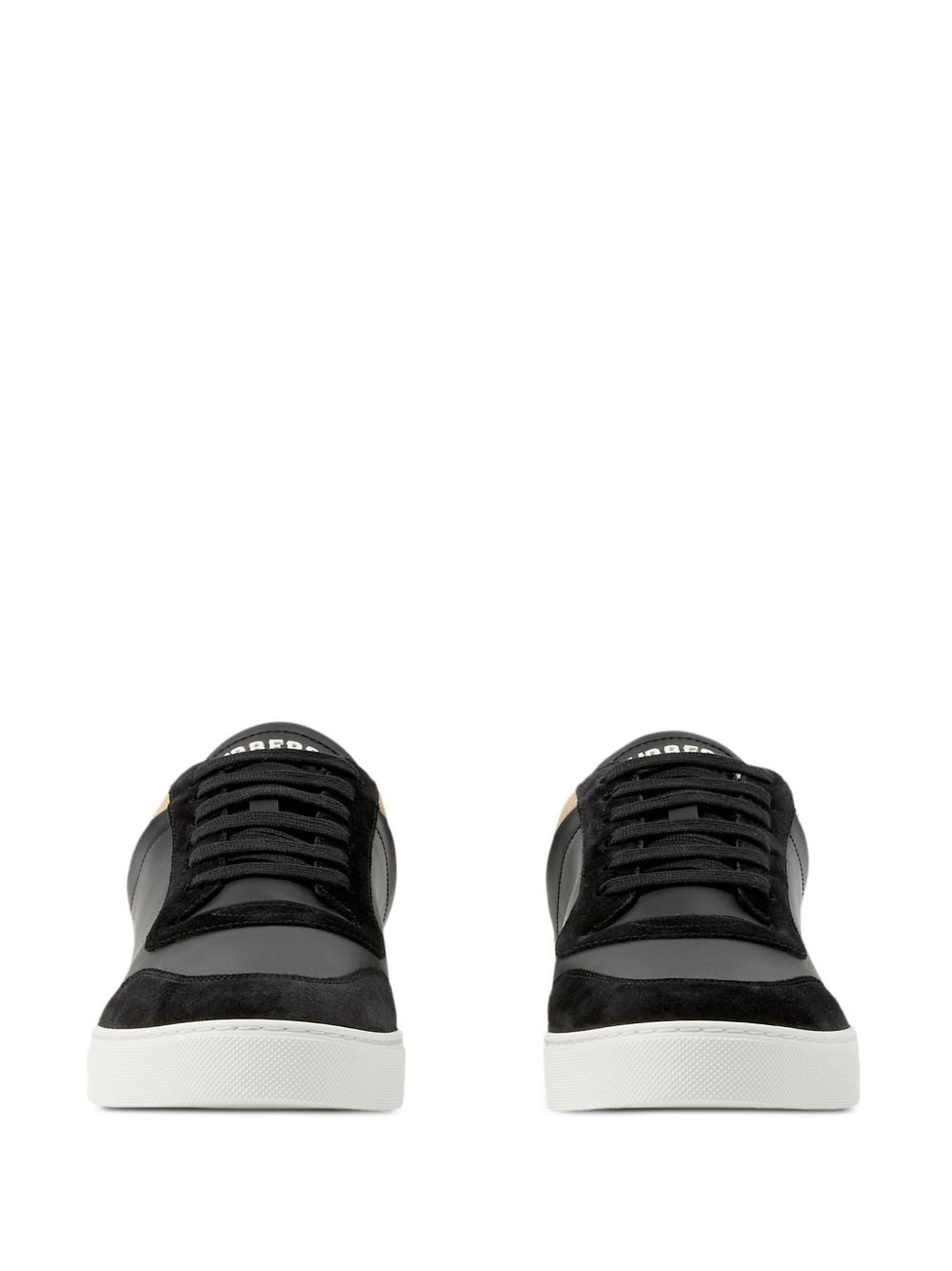 BURBERRY Men's Sleek Leather and Fabric Sneakers