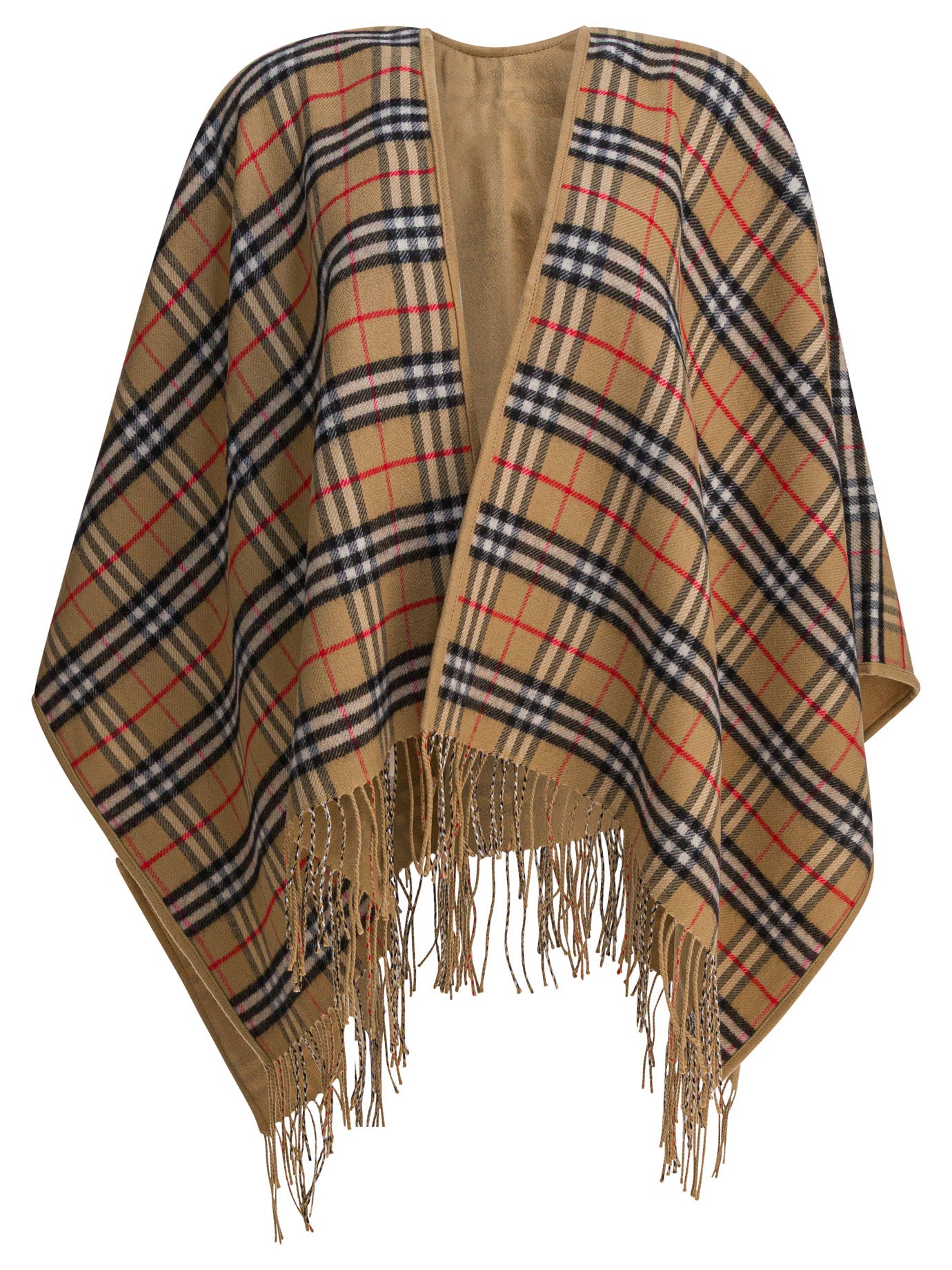 BURBERRY Classic Checked Wool Coat for Women