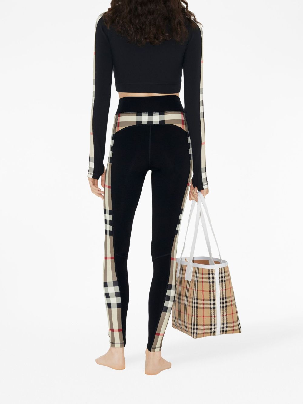 BURBERRY Vintage Check Cropped Sweatshirt