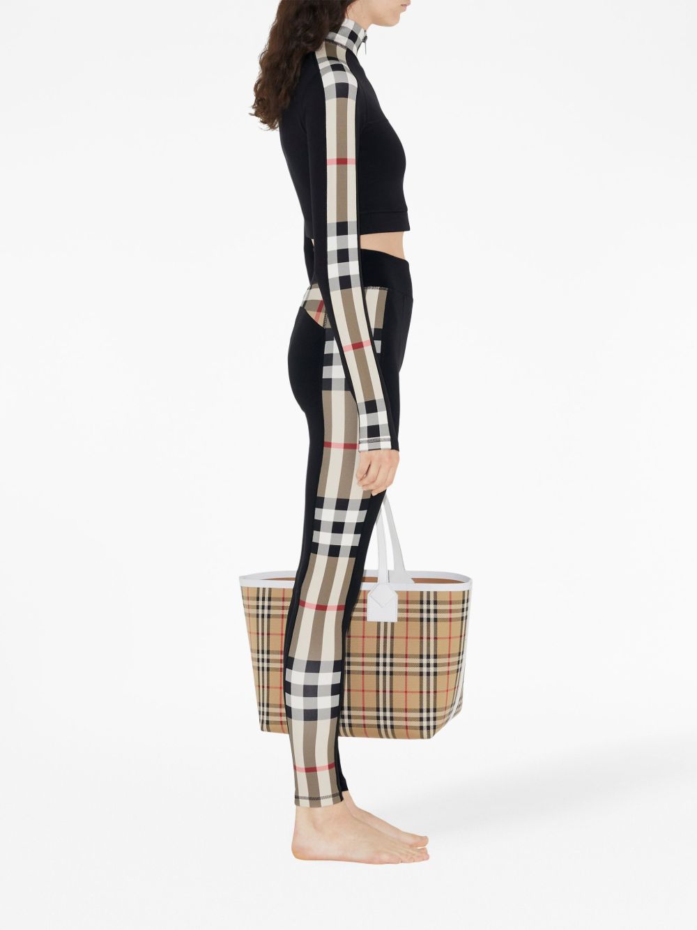 BURBERRY Vintage Check Cropped Sweatshirt