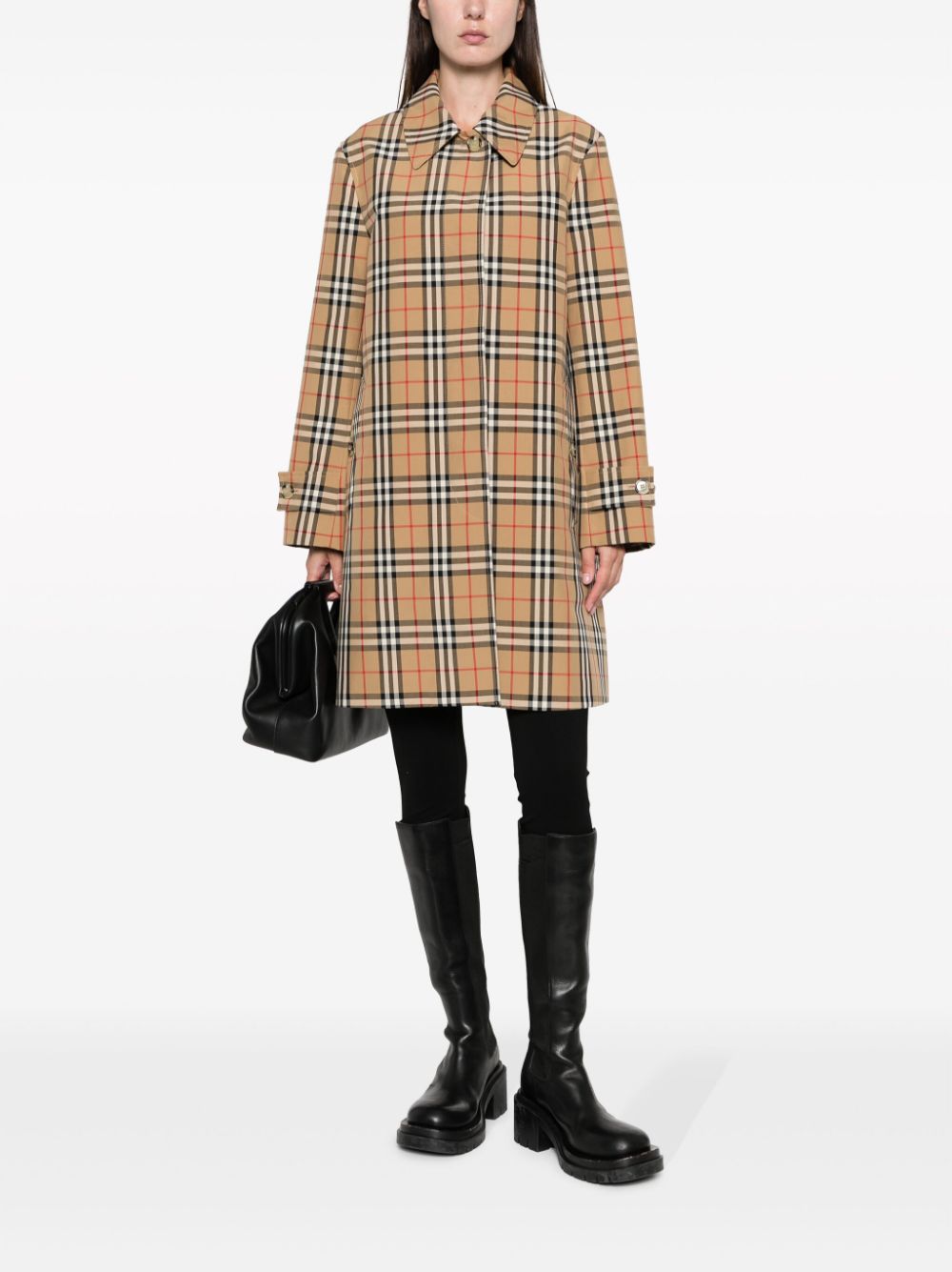 BURBERRY Plaid-Check Mini Raincoat for Women