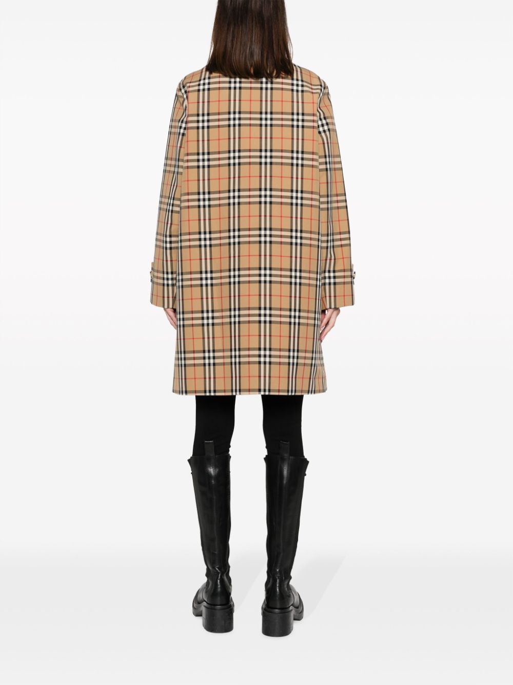 BURBERRY Plaid-Check Mini Raincoat for Women