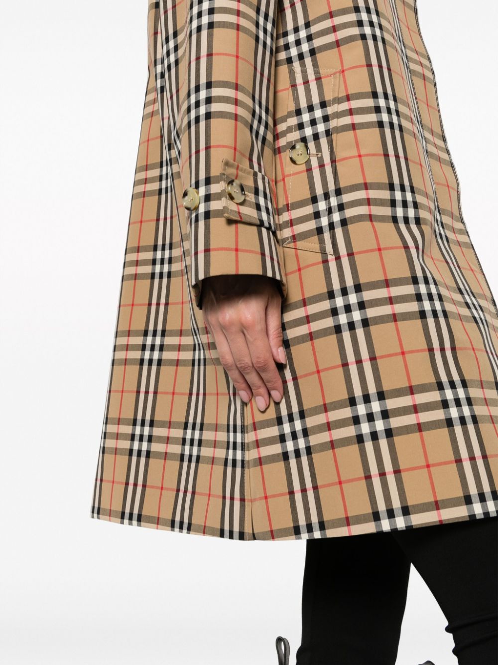 BURBERRY Plaid-Check Mini Raincoat for Women