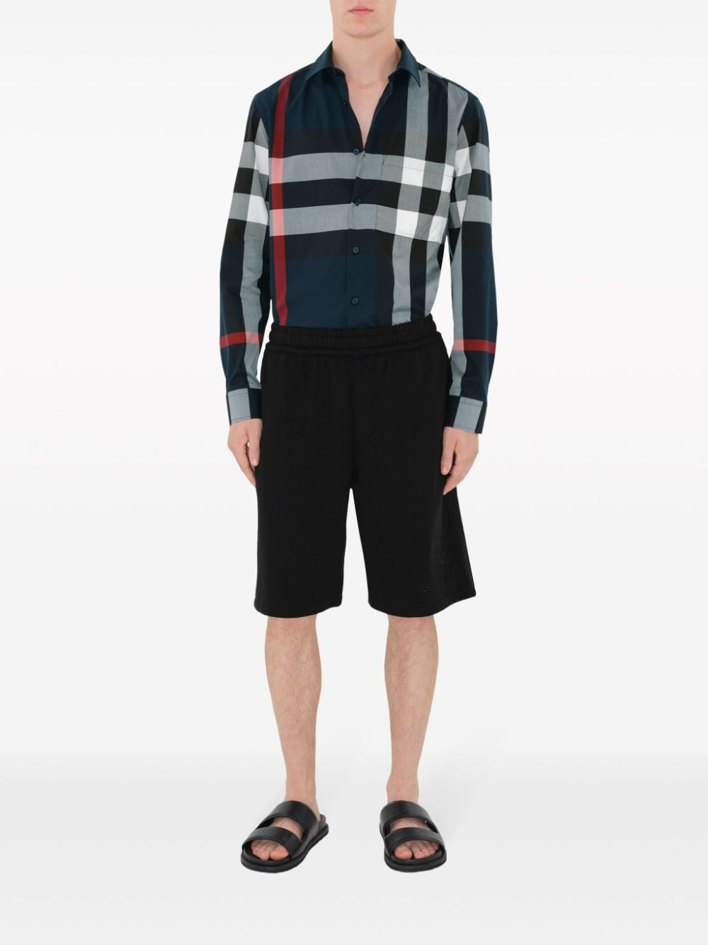 BURBERRY Checkered Design Cotton Shirt for Men