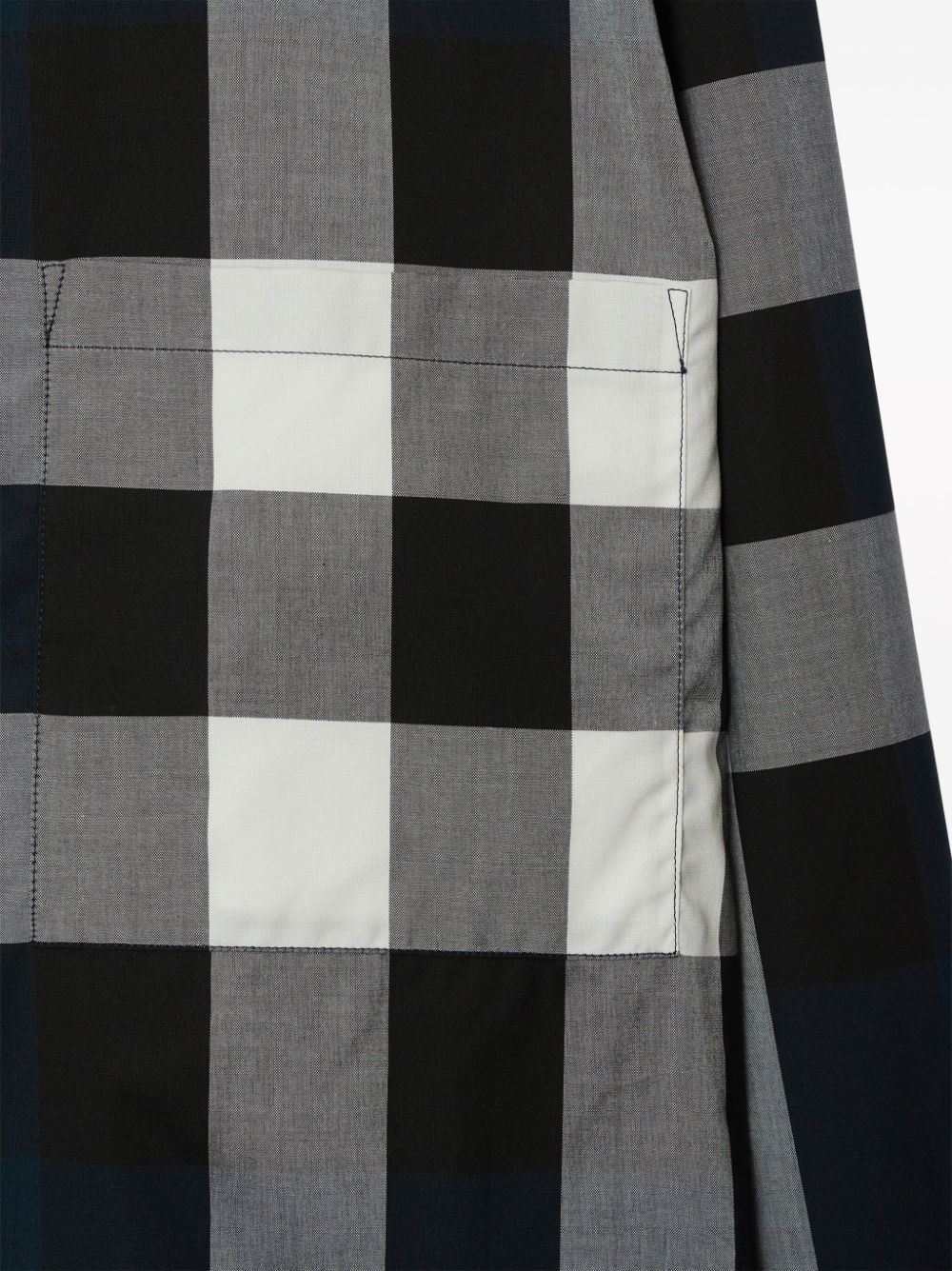 BURBERRY Checked Embroidered Poplin Shirt for Men