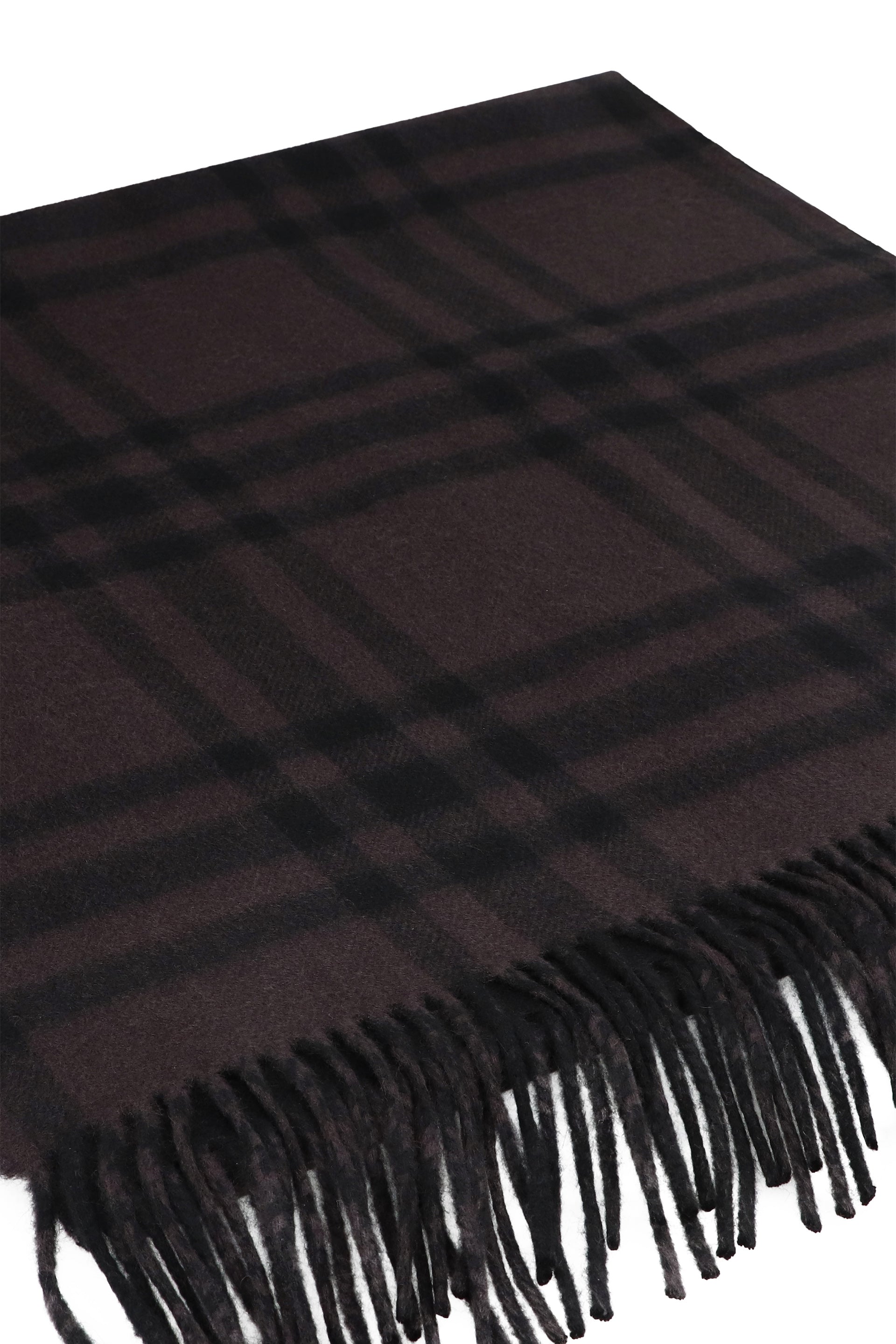 BURBERRY Checkered Design Cashmere Scarf 210x50 CM