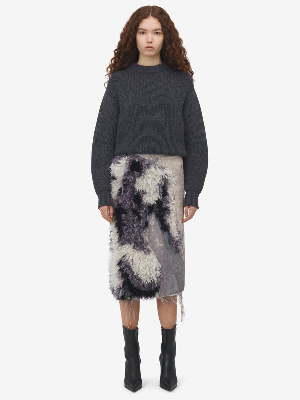 ALEXANDER MCQUEEN Stretch Wool Blend Sweater