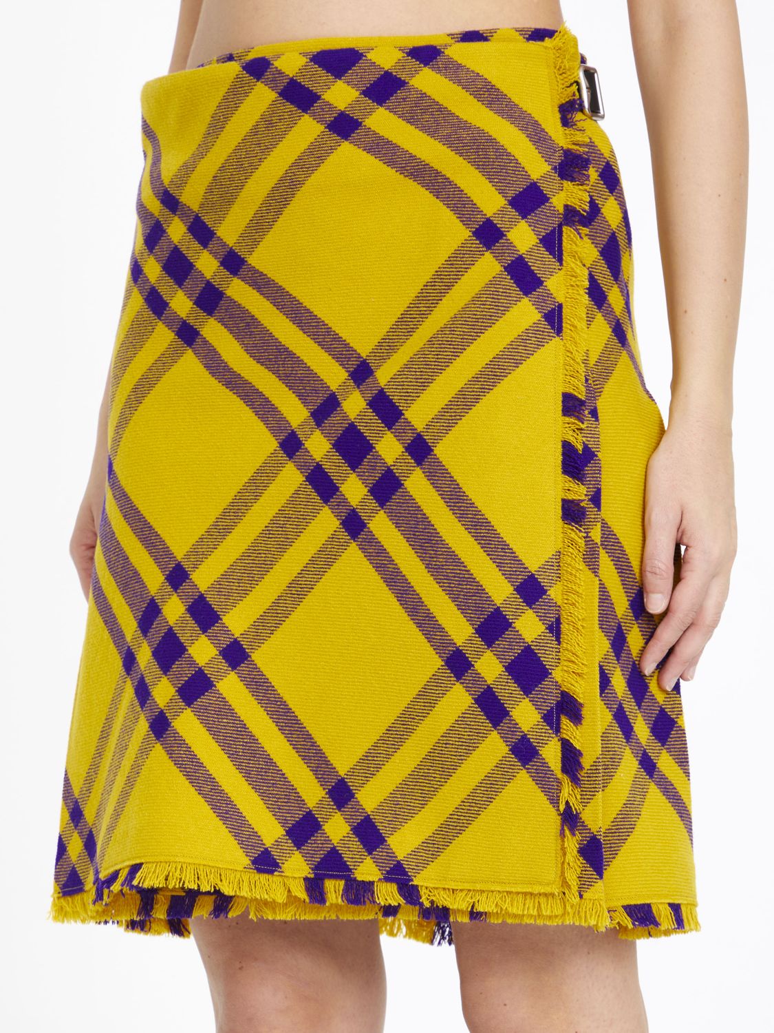 BURBERRY Embroidered Wool Mini Skirt for Women - FW23 Collection