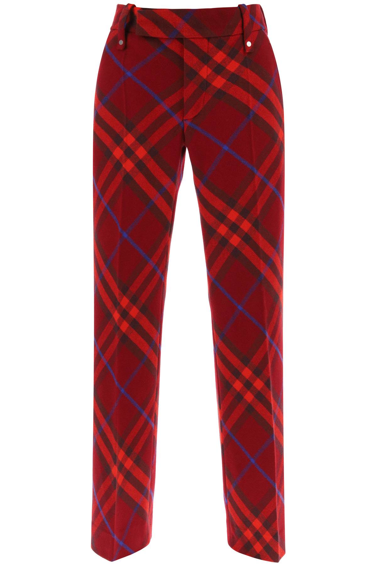 BURBERRY Regular Fit Virgin Wool Pants - Size 8 UK