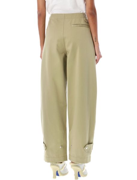 BURBERRY Cotton Military Style Pants for Women