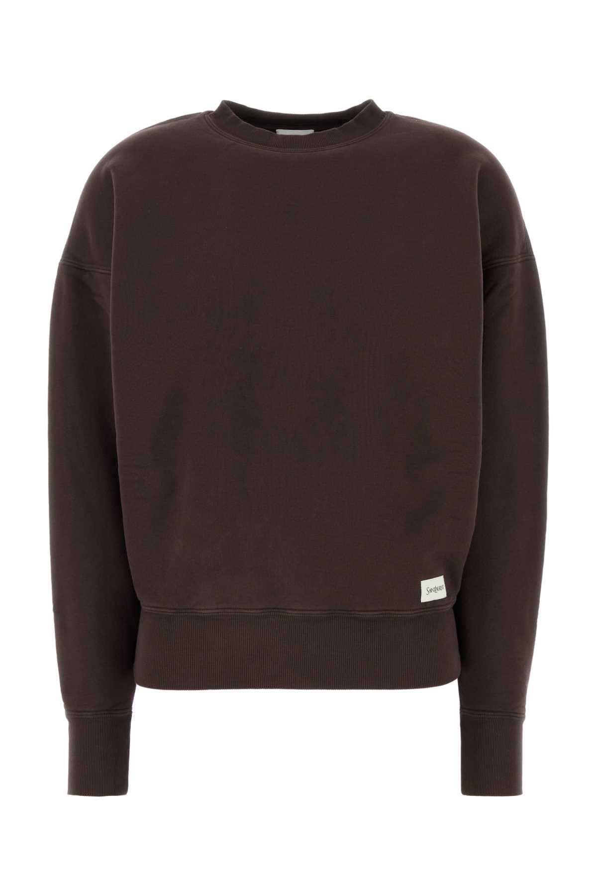 SAINT LAURENT Oversize Cotton Sweatshirt