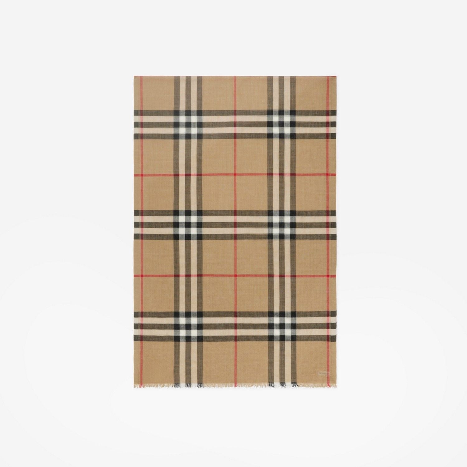 BURBERRY Check Gauze Scarf 220x70