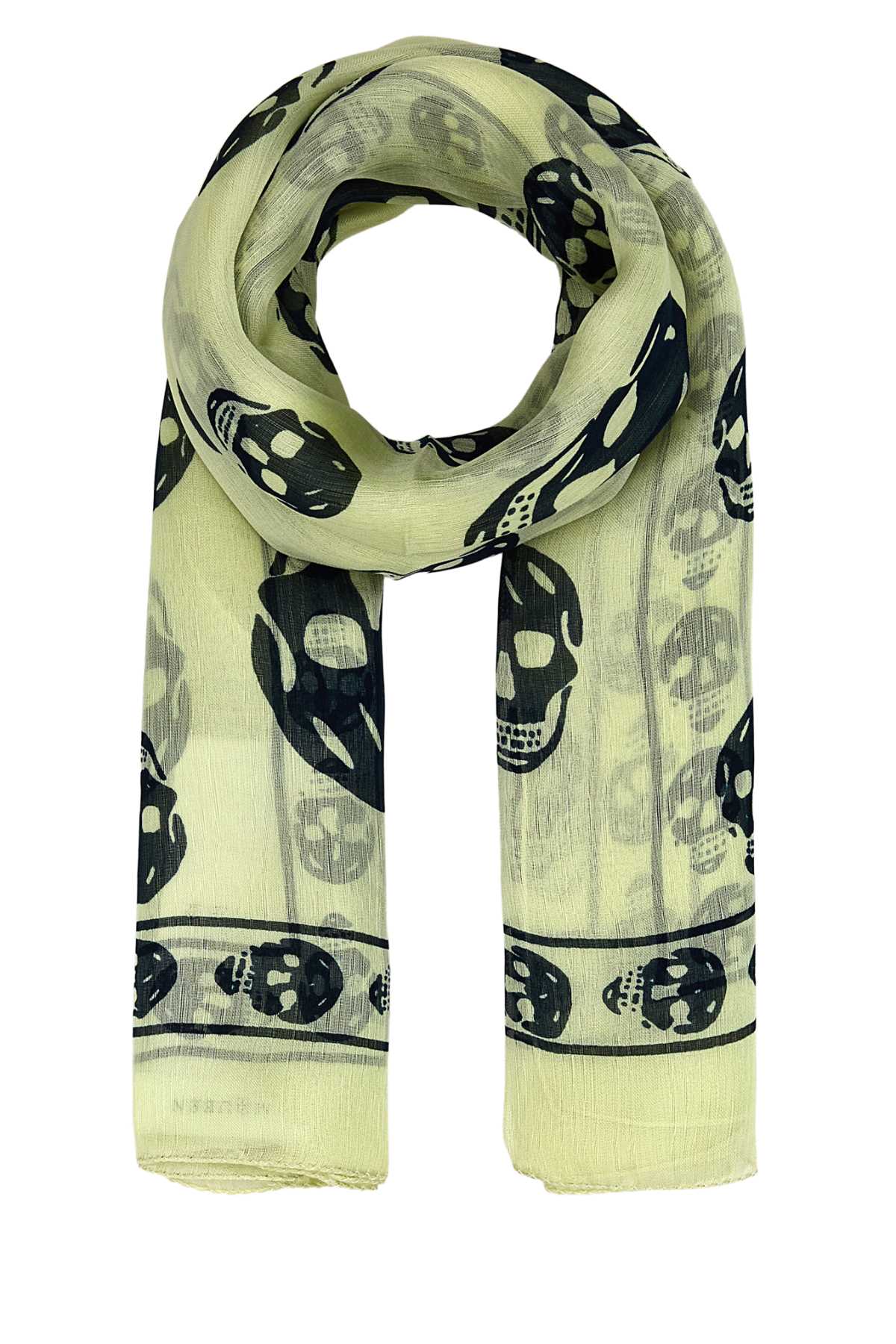 ALEXANDER MCQUEEN Printed Silk Foulard - 104x120