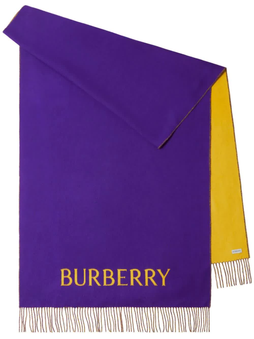 BURBERRY Reversible Scarf with Floral Print for Women