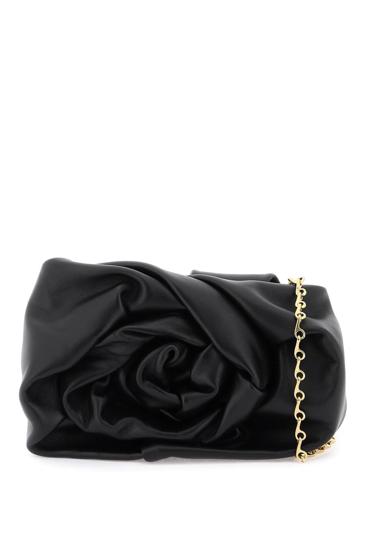 BURBERRY Mini Lambskin Handbag with Rose Detailing
