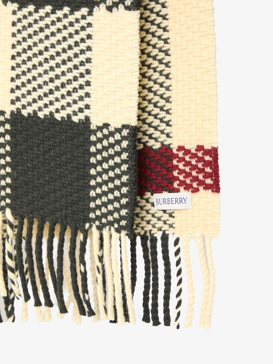 BURBERRY Embroidered Wool Scarf