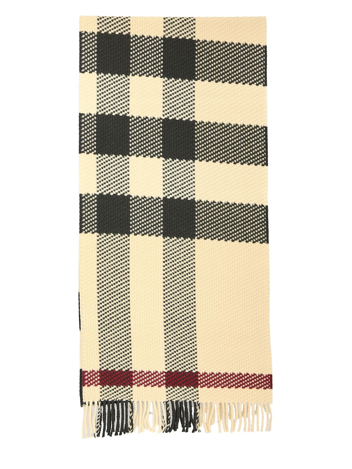 BURBERRY Embroidered Wool Scarf