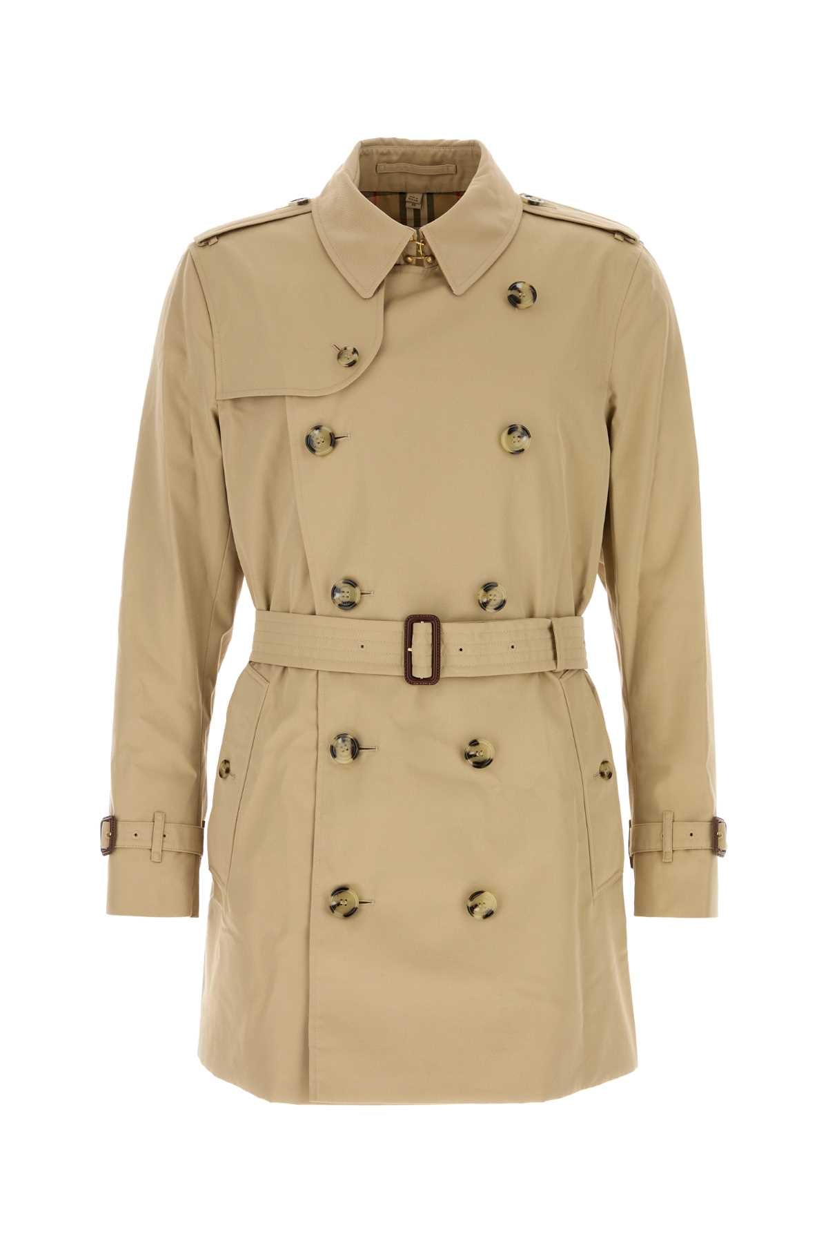BURBERRY Classic Gabardine Trench Jacket - Short