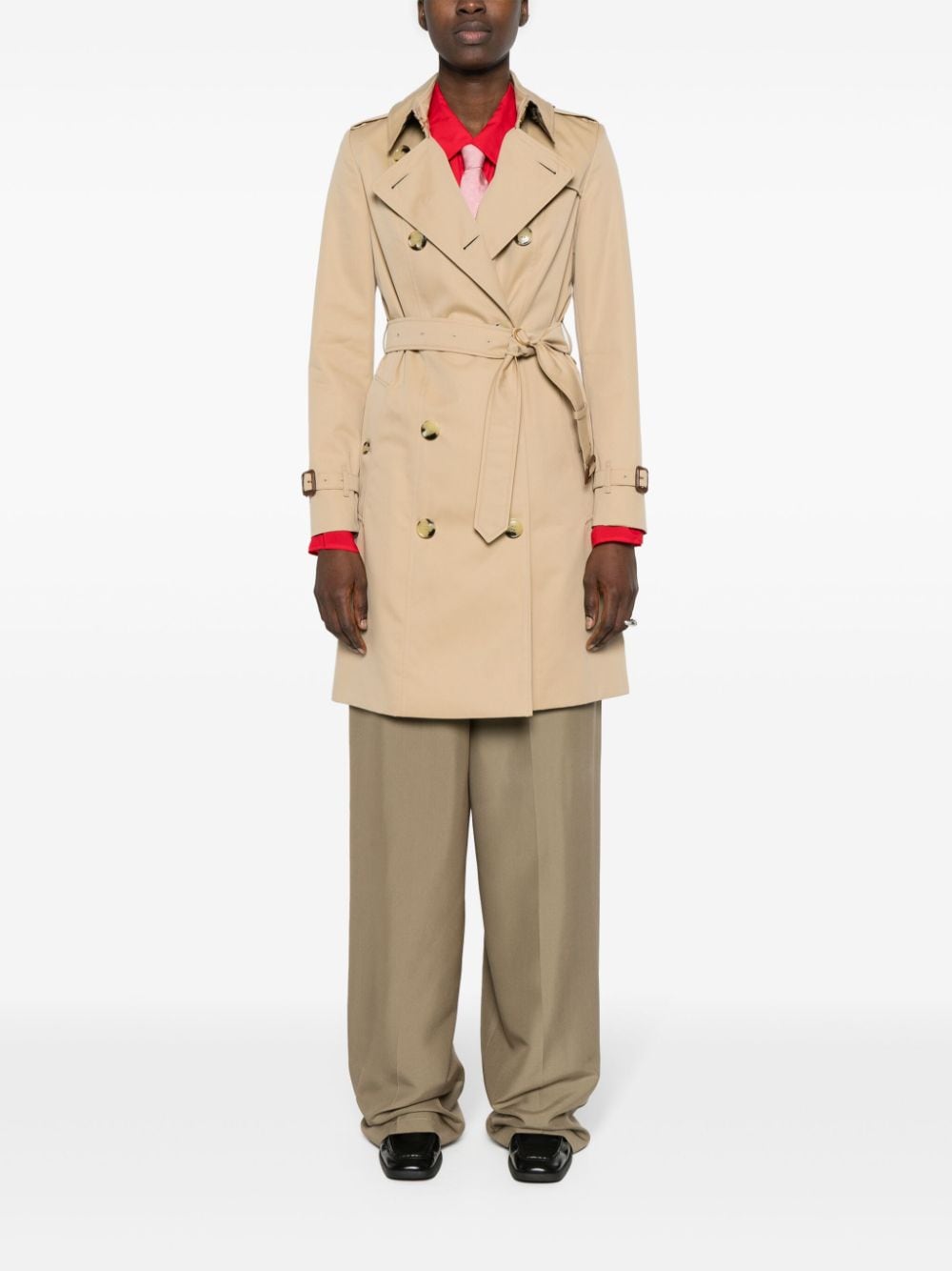 BURBERRY Heritage Gabardine Chelsea Trench Jacket for Women